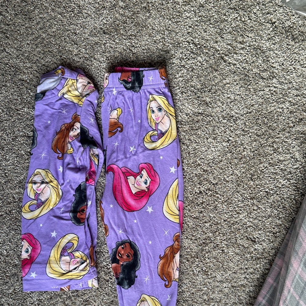 Disney Princess Purple Pajama Bottoms for Kids
